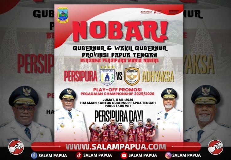 Gubernur Papua Tengah Siapkan Tiga Tempat Di Nabire Nobar Persipura Vs Adhyaksa