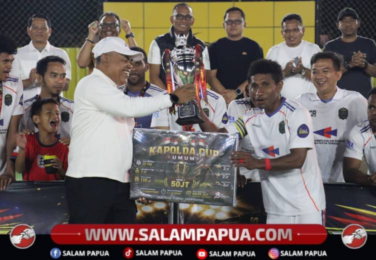 Intan Cairo Juara Kapolda Papua Tengah Cup IV, Turnamen Mini Soccer Bakal Digelar Rutin Setiap Tahun