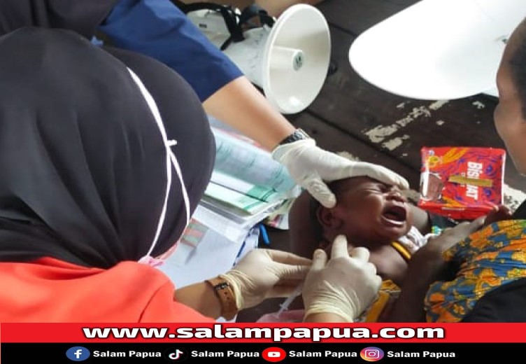 Puskesmas Miktim Rutin Layani Posyandu Dan Pengobatan Bagi Warga Kekwa Seberang