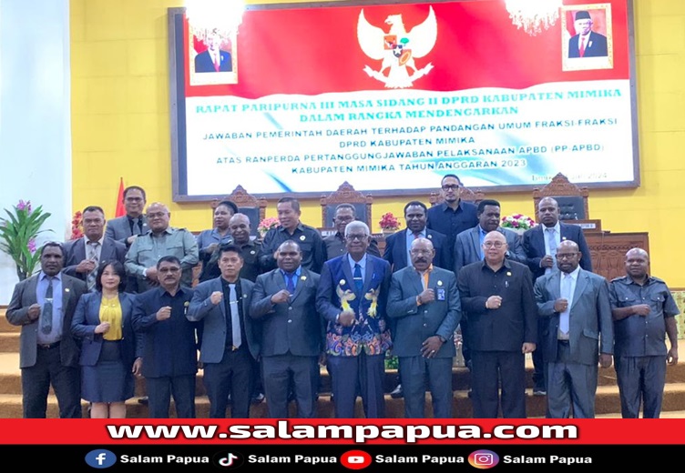 Berikut Tanggapan Pemkab Mimika Atas Pandangan Umum 7 Fraksi DPRD Mimika Terkait PP-APBD 2023