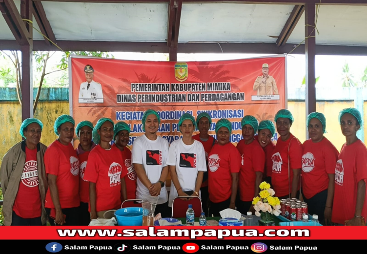 Puluhan Pengusaha OAP Ikuti Pelatihan Pembuatan Biskuit Bersama Disperindag Dan BRIN