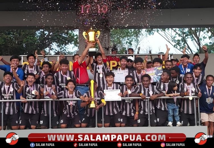 Akademi WBFC Boyong Piala Bergilir Ketum KONI Pusat 2026, Kebanggaan Pemain-Pemain Asli Papua