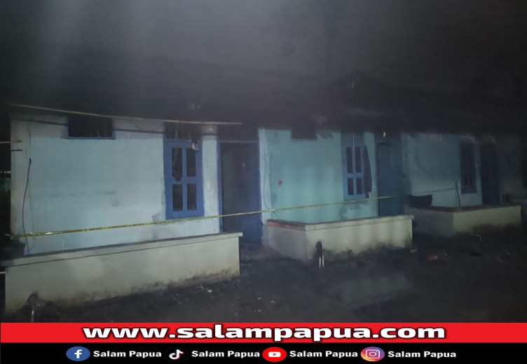 Istri Bakar Suami Hingga Kos-Kosan Warga Di SP3 Timika Terbakar
