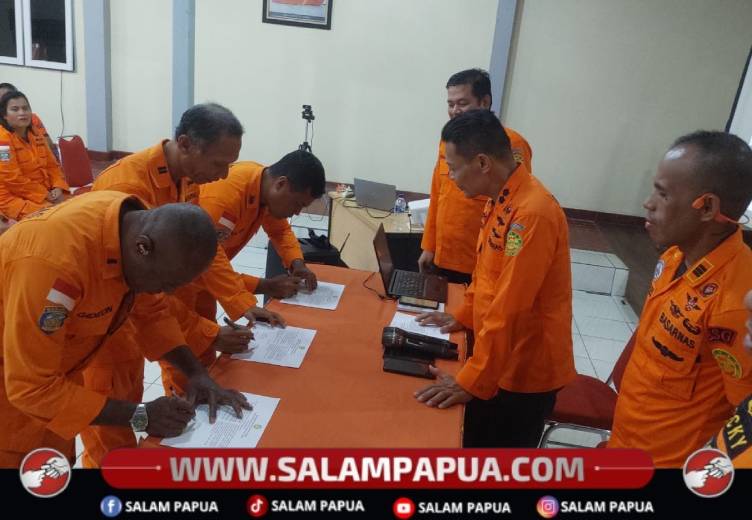 Wujudkan Pelayanan Prima, SAR Timika Laksanakan Penandatanganan Pakta Integritas