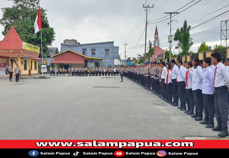Cek Kesiapan Jelang Putusan Sengketa Pilkada Di MK, Kapolda Papua Tengah Kunker Ke Polres Mimika