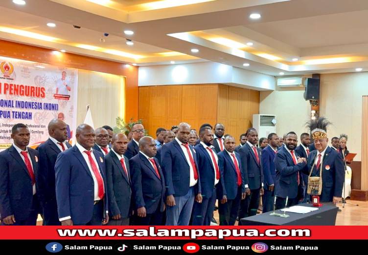 Letjen Marciano Norman Lantik Yosua Tipagau Sebagai Ketua KONI Papua Tengah Periode 2025�2029