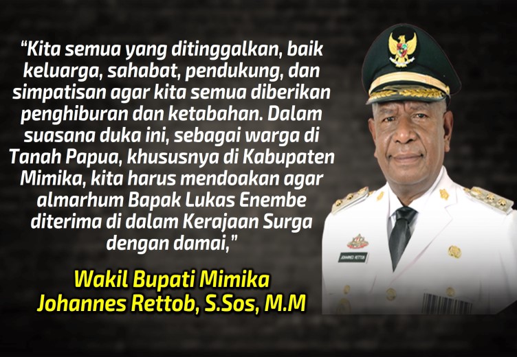 Pasca Peristiwa Di Jayapura, Wabup John Imbau Warga Mimika Tidak Terprovokasi Dan Jaga Kamtibmas