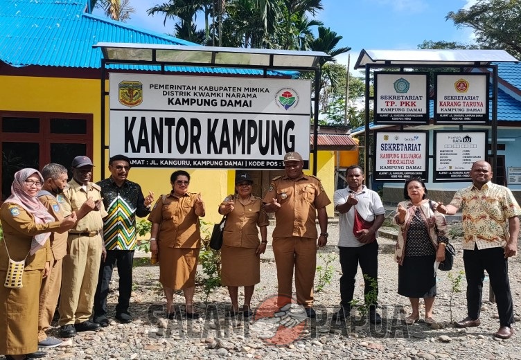 KAMPUNG DAMAI DI KWAMKI NARAMA RAIH JUARA 1 KAMPUNG BERKUALITAS SE-PAPUA