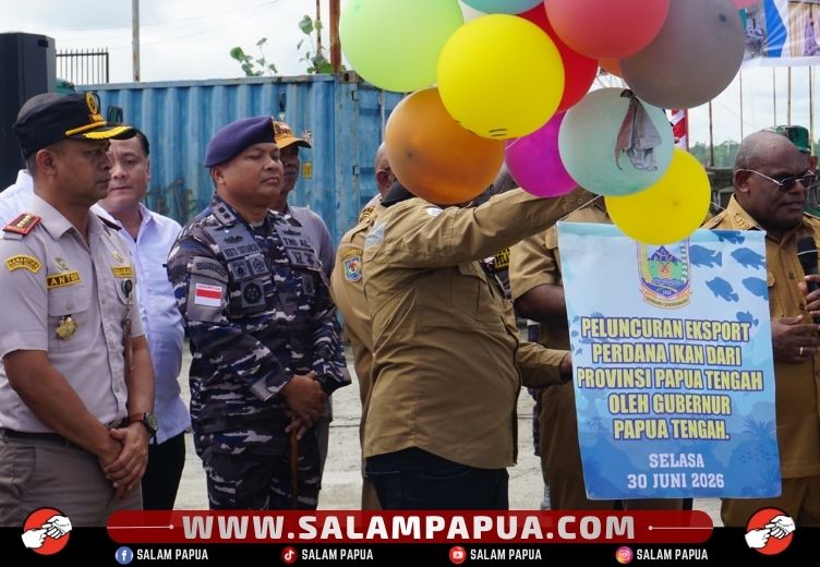 Karantina Papua Tengah Sertifikasi Ekspor Perdana 42 Ton Bawal Hitam Tujuan Malaysia