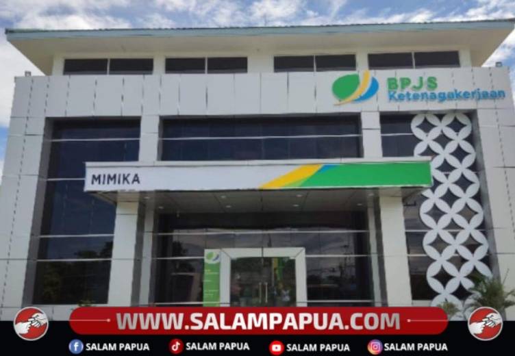 Kantor BPJS Ketenagakerjaan Papua Mimika di Jalan Cenderawasih, SP2, Timika (Dokumen BPJS Ketenagakerjaan Papua Mimika)