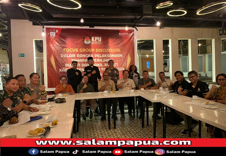 KPU Mimika Gelar FGD Untuk Tahapan Seleksi Bakal Calon Pada Pilkada 2024