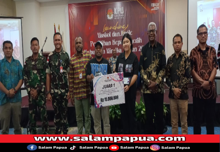 KPU Mimika Launching Maskot Dan Jingle Pilkada 2024