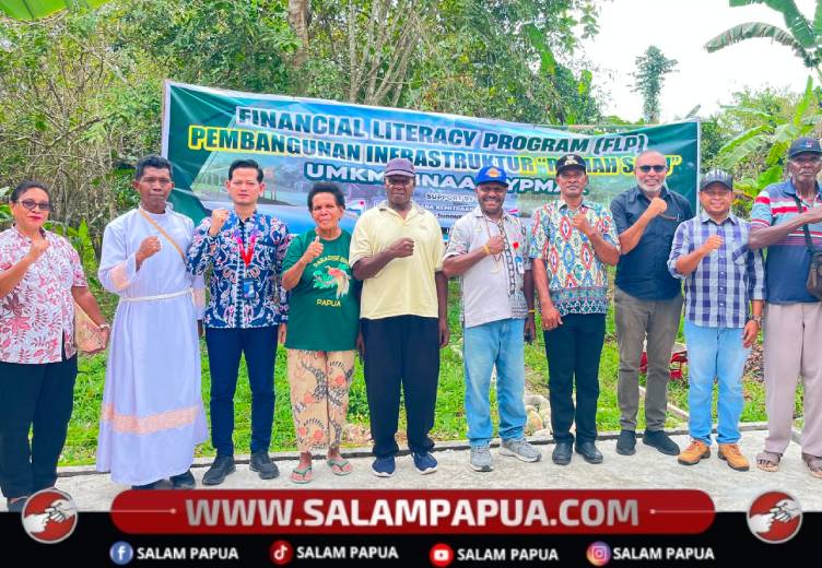 Dorong Kemandirian Ekonomi Masyarakat, YPMAK Bangun Rumah Sagu Di Mapurujaya