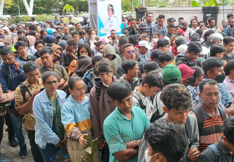 Ribuan Pencaker Serbu Exhibition And Job Fair Papua Tengah 2023 Di Timika