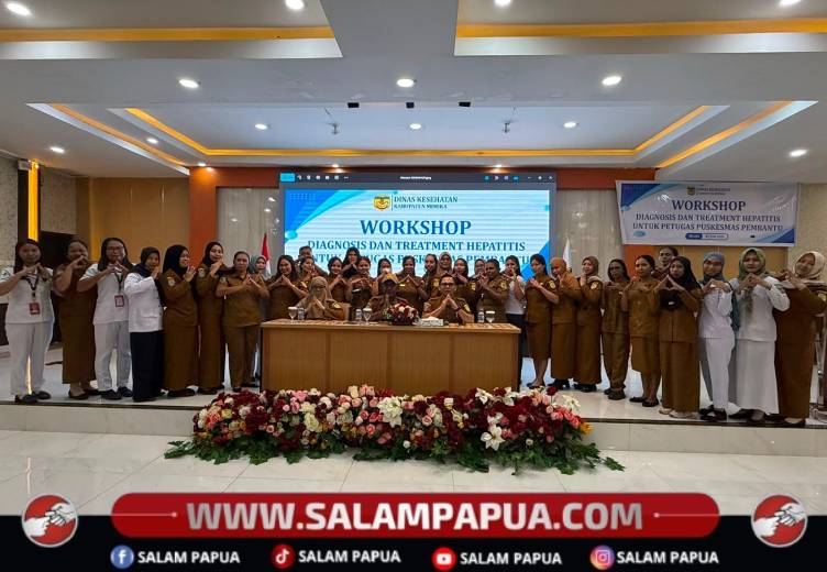 Dinkes Mimika Perkuat Kapasitas Tenaga Kesehatan Lewat Workshop Diagnosis Dan Pengobatan Hepatitis