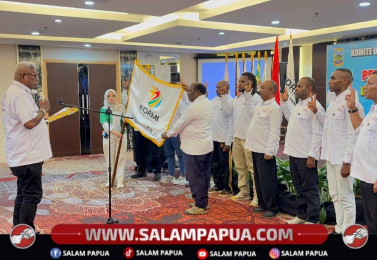 Lantik Pengurus KORMI Intan Jaya 2026�2031, Johannes Rettob: Olahraga Jadi Wadah Positif Masyarakat