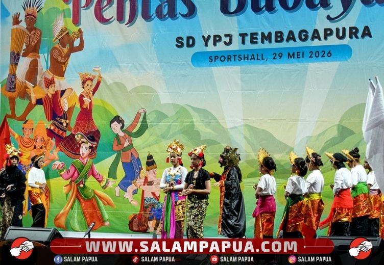 Pentas Budaya Siswa SD YPJ Tembagapura Dukung Pelestarian Dan Pertukaran Budaya