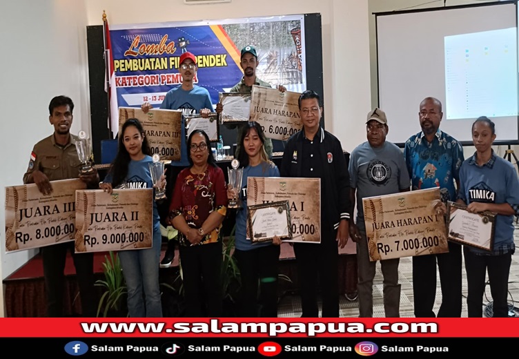 Janeth Patricia Kambu Raih Juara Lomba Film Pendek Disparbudpora Mimika