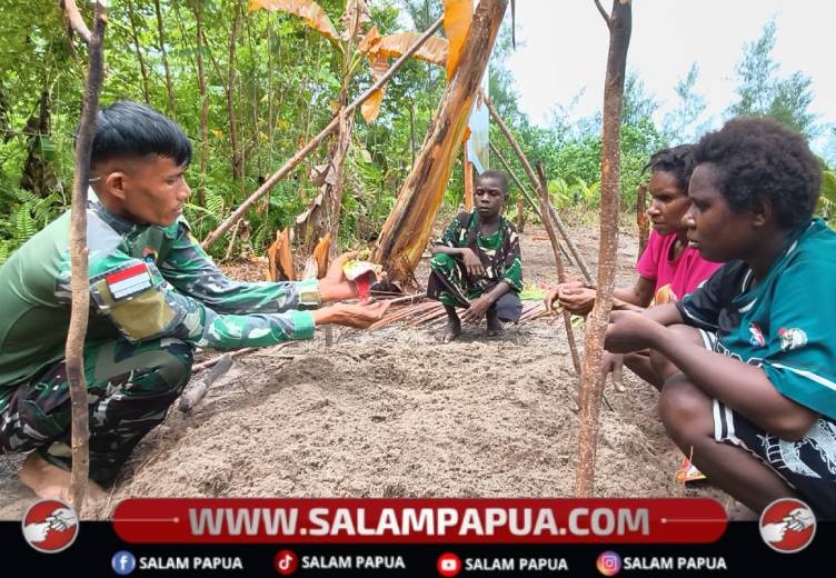 Satgas TMMD Bekali Warga Keakwa Keterampilan Semai Bibit Cabai