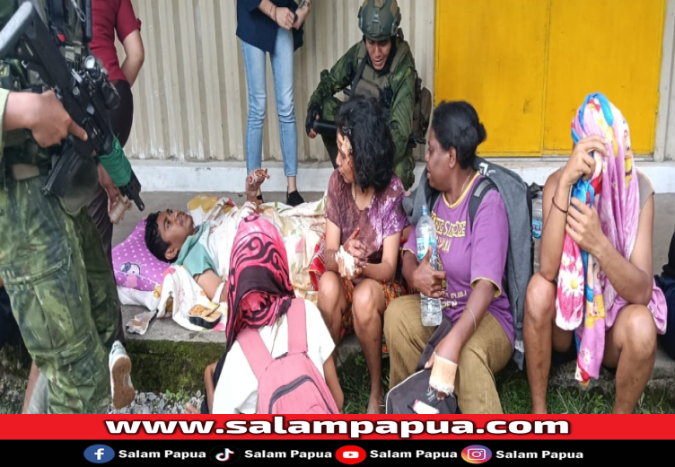 Korban luka-luka kelompok bersenjata OPM)di Distrik Anggruk, Kabupaten Yahukimo, Papua Pegunungan saat dievakuasi Tim Satgas Koops TNI Habema Kogabwilhan III (Dokumen Tim Satgas Koops Habema Kogagwilhan III)