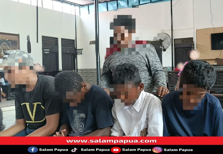 Bocah SD Dan SMP Curi HP Warga Di SP1 Timika Berujung Diboyong Ke Kantor Polisi