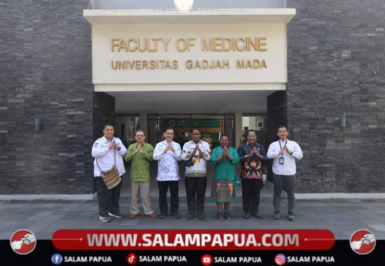 Pihak Pemkab Nduga dan Fakultas Kedokteran, Kesehatan Masyarakat dan Keperawatan UGM usai teken MoU, Kamis (1/7/2026)(Salampapua.com/Dokumen Pemkab Nduga)