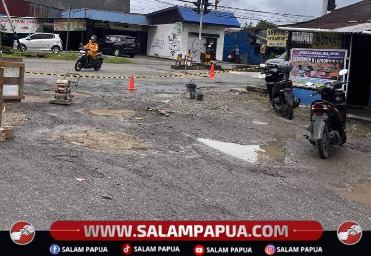 Anggaran Pemeliharaan Rp400 Juta, PUPR Mimika Prioritaskan Perbaikan Jalan Rawan Kecelakaan
