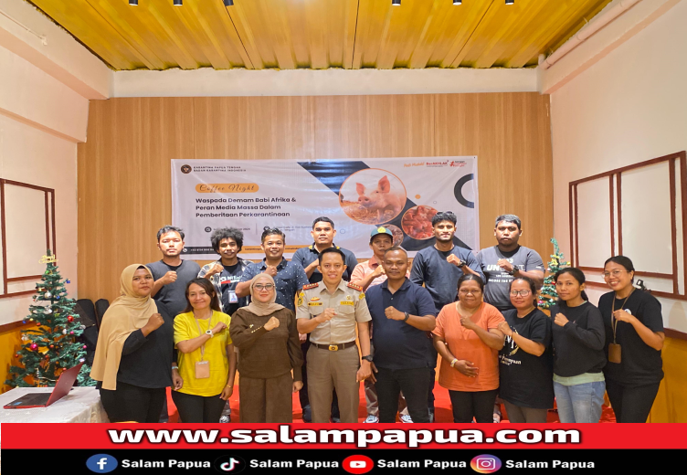 Karantina Papua Tengah Gelar Coffee Night Bersama Wartawan Timika