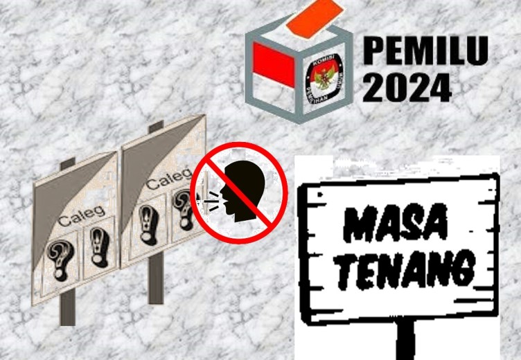 H-2 Masa Tenang Pemilu 2024, Baliho Caleg Masih Terpampang Di Tempat Umum Timika