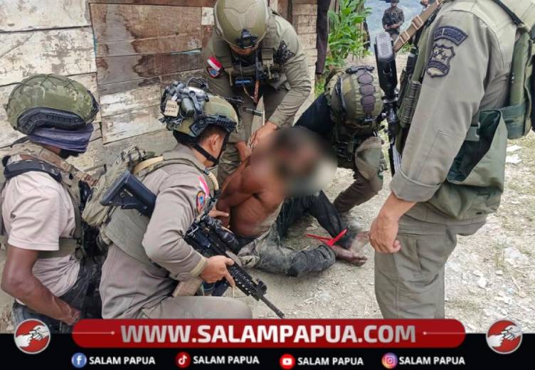 Satgas Ops Damai Cartenz-2026 Amankan Terduga Anggota KKB Kodap III Dulla Di Intan Jaya