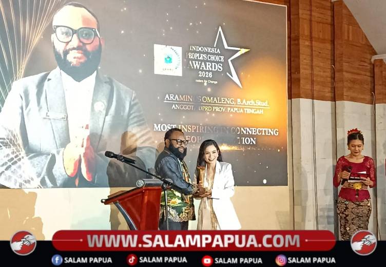 Raih Penghargaan Indonesia People’s Choice Awards Di Bali, Araminus Omaleng: Dipersembahkan Untuk Anak-Anak Muda Papua Dan Pejuang Aspirasi Rakyat