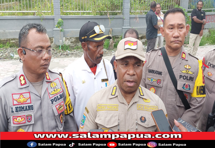 Sambangi Lokasi Bentrok Di Jalan Baru, Pj Bupati Puncak: Masyarakat Nyatakan Damai