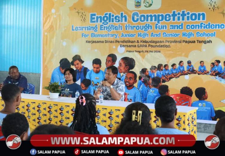 Yayasan SAPA  Lampaui Target, Kursus Bahasa Inggris Jangkau 980 Siswa Di Papua Tengah