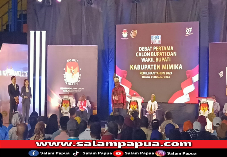 KPU Sukses Gelar Debat Pertama Paslon Bupati Dan Wakil Bupati Mimika 2024