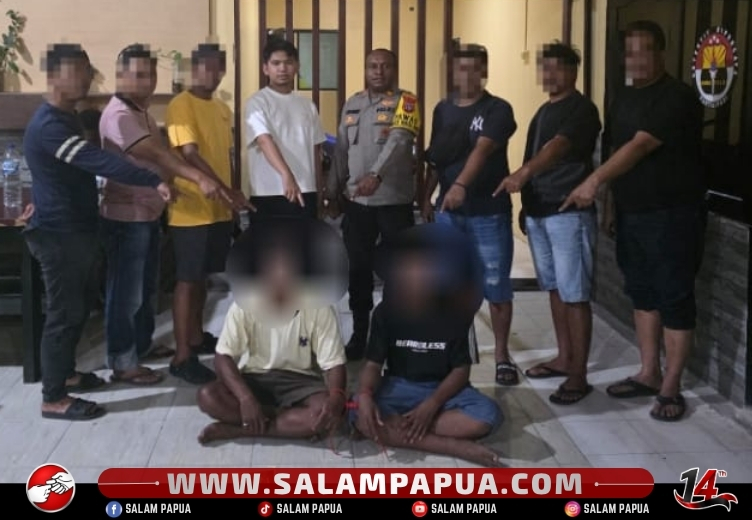 Polisi Tangkap 2 Tersangka Pelaku Pengeroyokan Dan Tewasnya Seorang Pelajar Di Timika, Polisi Buru Pelaku Lainnya