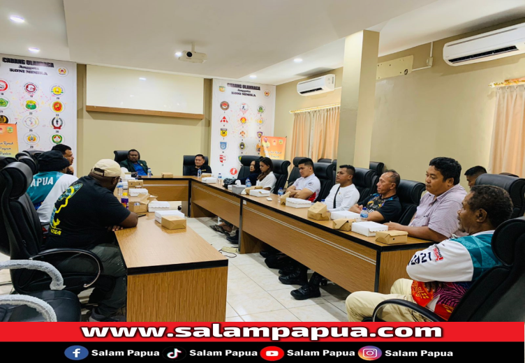 Update Kesiapan PON, KONI Mimika Gelar Rakor Bersama Cabor Dan Atlet