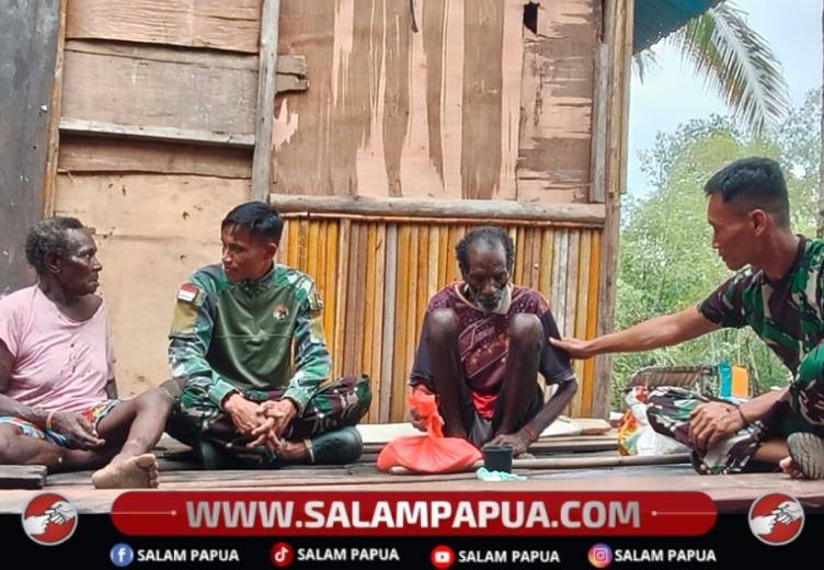 Satgas TMMD yang selalu bermanunggal dengan warga Keakwa (Humas Kodim 1710/Mimika)