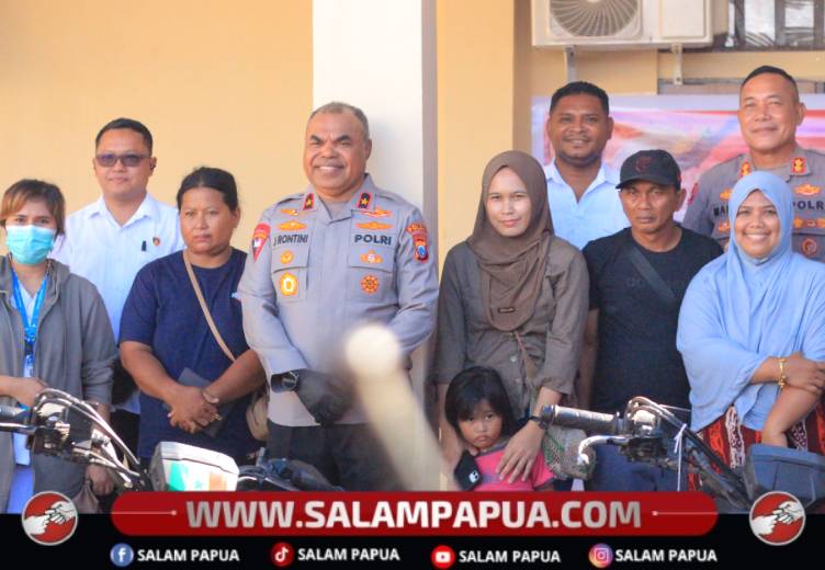 Korban Curas Di Nabire Terima Kembali Kendaraan Miliknya, Kapolda Tegaskan Komitmen Berantas Kejahatan