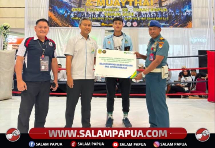 BPJS Ketenagakerjaan Berikan Perlindungan Jaminan Sosial Bagi Atlet Standing Fight & Muaythai Se-Tanah Papua 2026