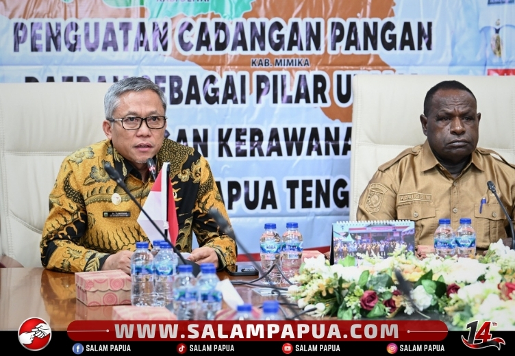 Pemprov Papua Tengah Perkuat Cadangan Pangan, Kabupaten Diminta Dukungan Serius Melalui Anggaran Dan Data Akurat