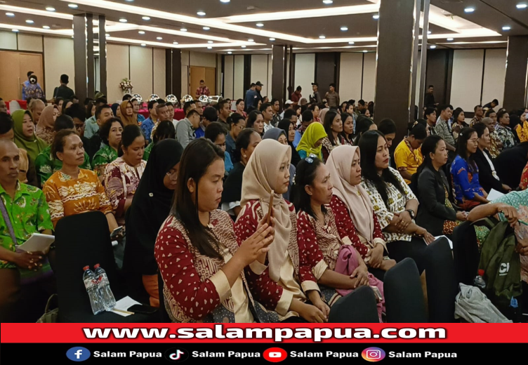 Guru-guru yang mengikuti pelatihan Orbit Guru Merdeka yang digelar PTFI dan Pemkab Mimika (Salampapua.com/Acik)