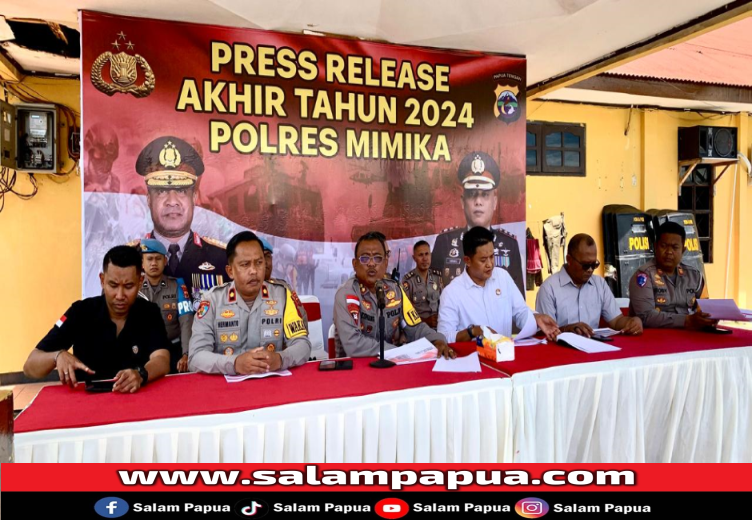 Naik 6,85 Persen, Polres Mimika Tangani 979 Gangguan Kamtibmas Selama 2024