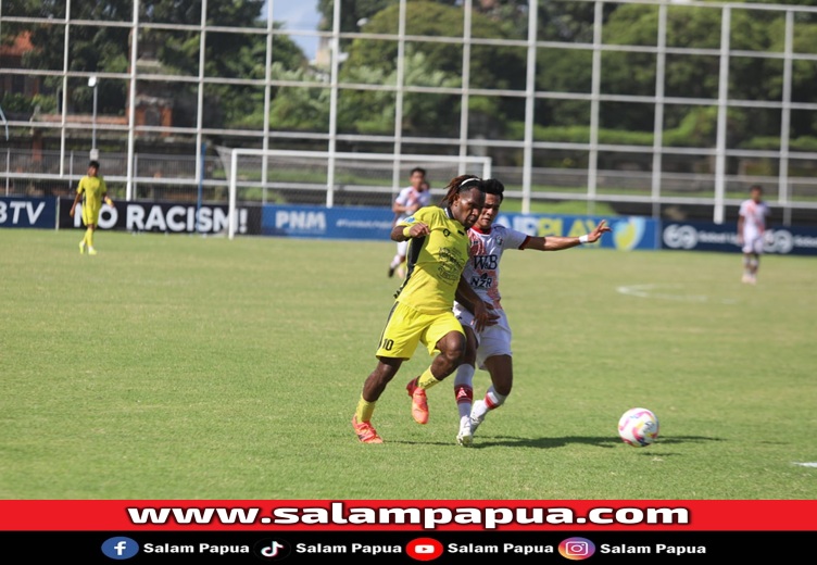 Situasi pertandingan WBFC Vs NZR Sumbersari yang digelar di Stadion I Gusti Ngurah Rai Denpasar, Bali, Sabtu sore (25/1/2025) (salampapua.com/Foto Official WBFC)