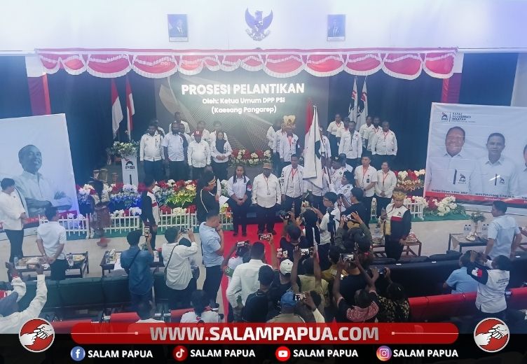 Kaesang Lantik Pengurus PSI Papua Tengah, Isaias Douw: Siap Menang Di Pemilu 2029