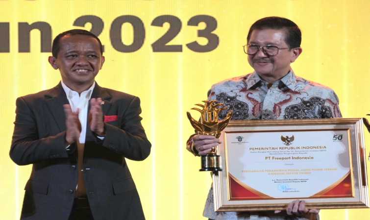 FREEPORT INDONESIA TERIMA ANUGERAH INVESTASI PIONIR 2023 DARI BKPM