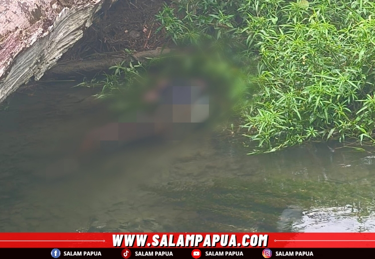 Warga Temukan Jenazah Pria Tanpa Identitas Di Dalam Kali SP3 Timika