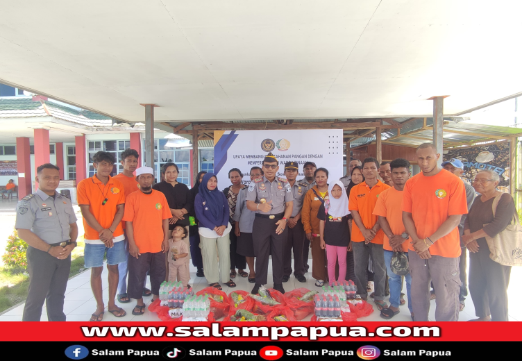 Lapas Timika Beri Bansos PAS Bagi WBP Dan Keluarga