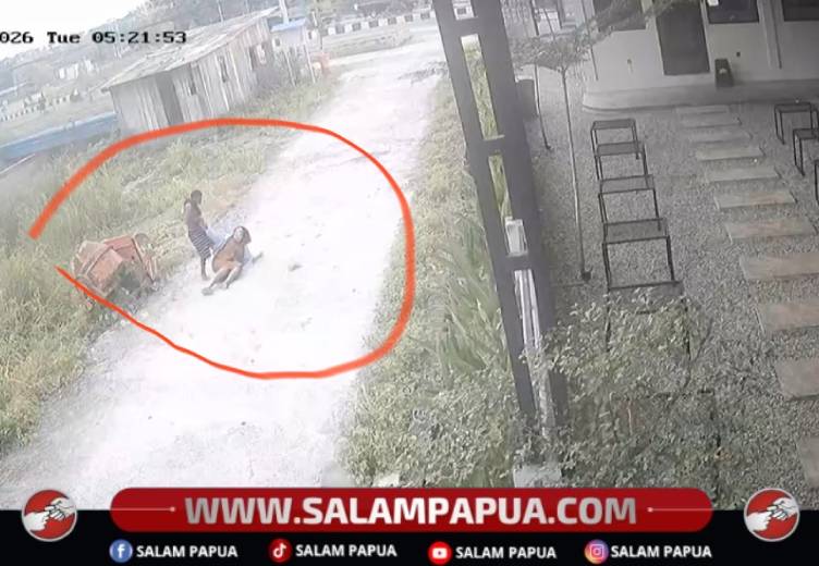 Viral, Perempuan Diduga ASN Jadi Korban Begal Di Jalan Cenderawasih Timika