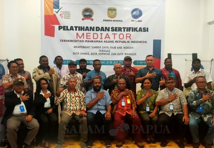 Foto bersama usai pelatihan hari kedua (Foto:salampapua.com/Acik)