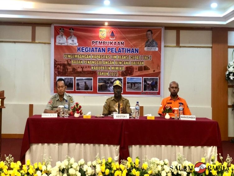BPBD MIMIKA GELAR PELATIHAN PENINGKATAN KAPASITAS TIM REAKSI CEPAT